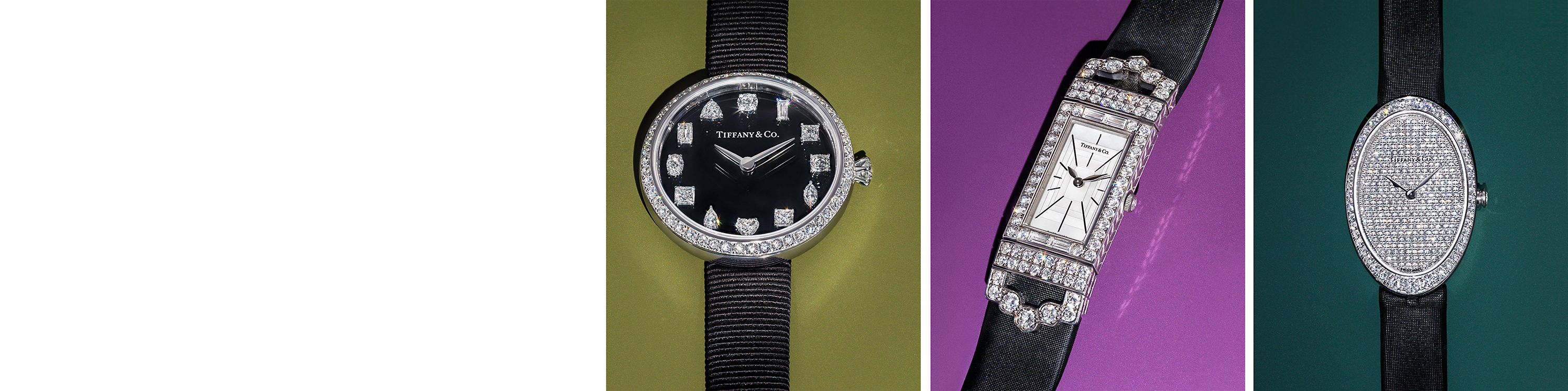 Relógios de diamantes Tiffany