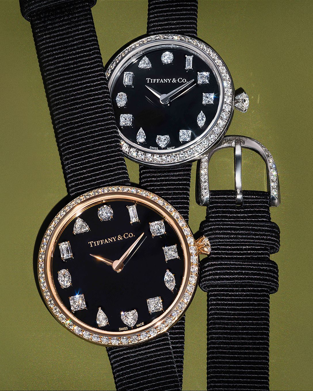 Conozca los relojes con diamantes Tiffany