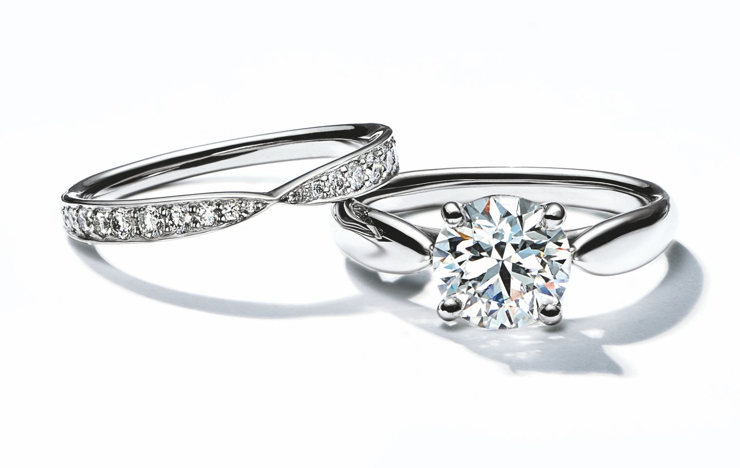 装飾ダイヤモンド02カラットティファニー セッティング 0.20ct. クラリティ・グレードIF  婚約指輪