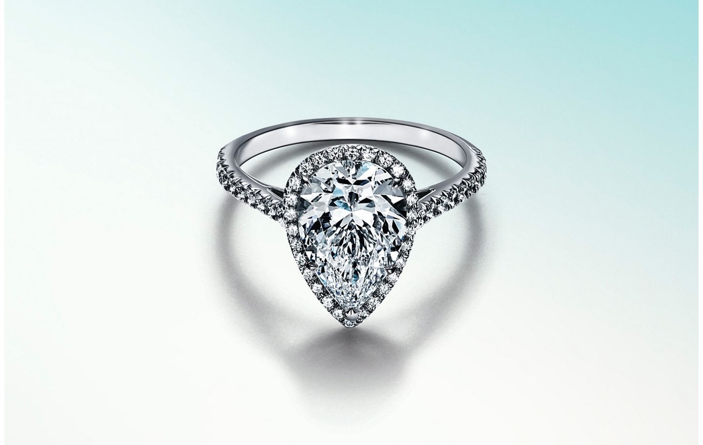 Pear engagement hot sale rings tiffany