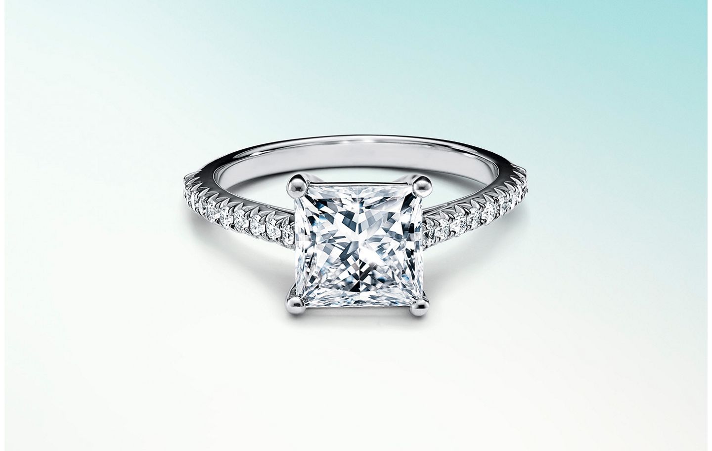 Princess cut hot sale diamond tiffany