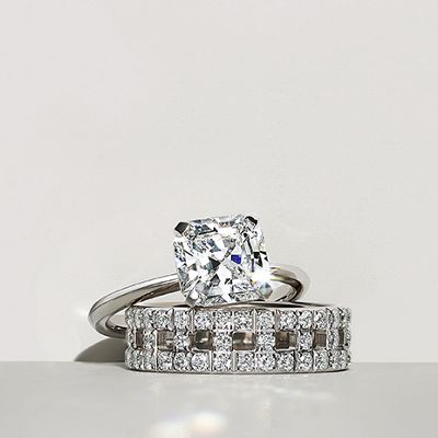 White gold with deals diamond wedding rings