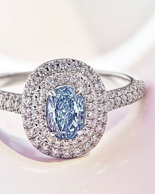 tiffany and co blue diamond ring