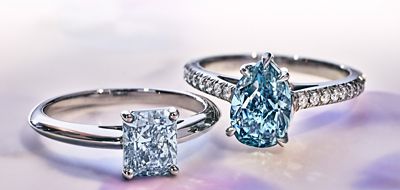 blue diamond engagement rings tiffany