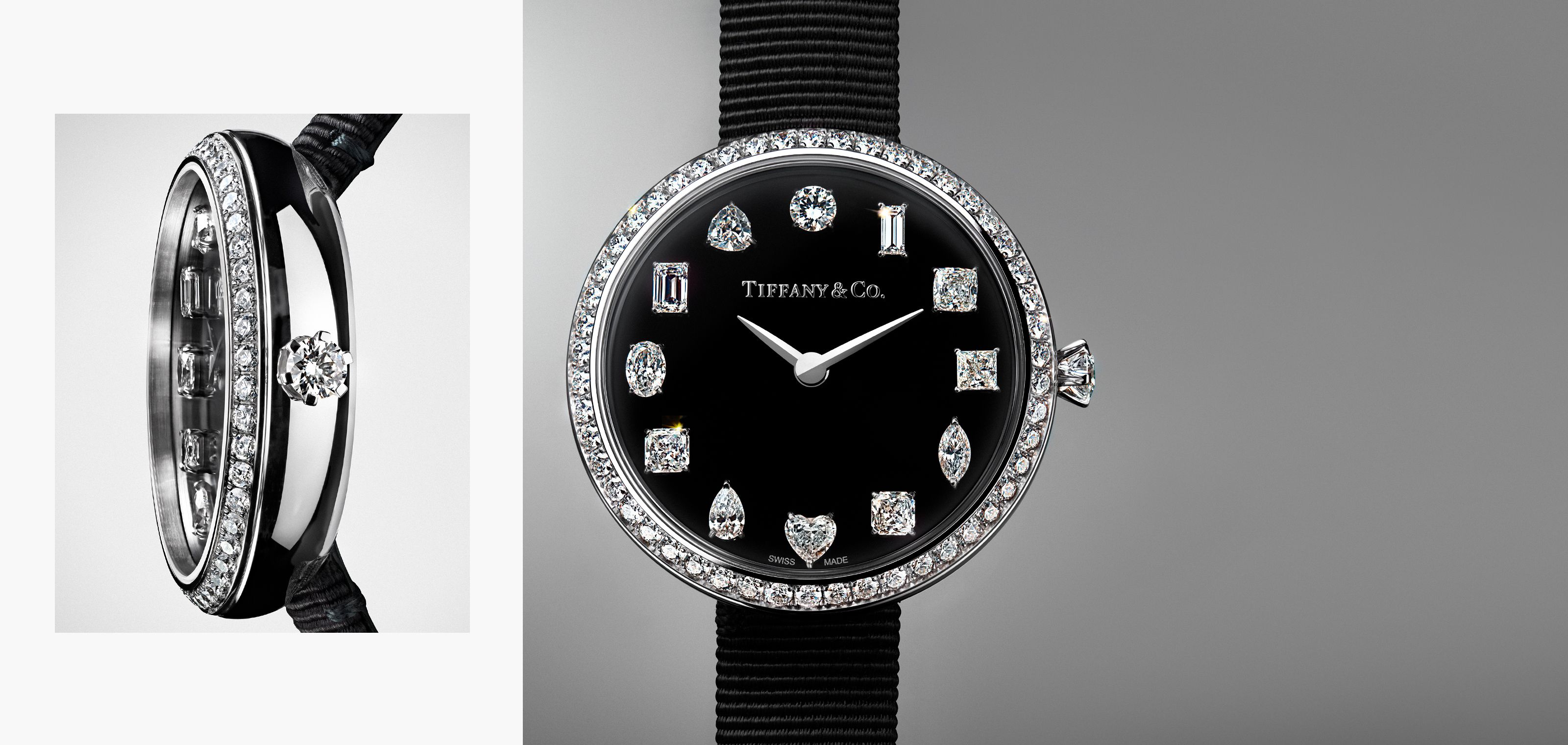 Tiffany Eternity 32 mm Round Watch in Rose Gold with Diamonds