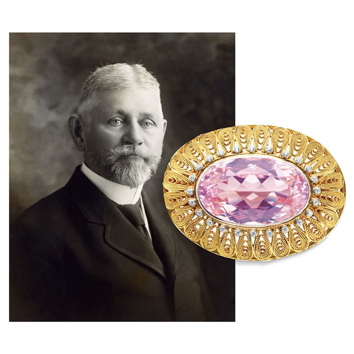 The gem Kunzite is discovered and named in honor of Tiffany’s Chief Gemologist, Dr. George Frederick Kunz.