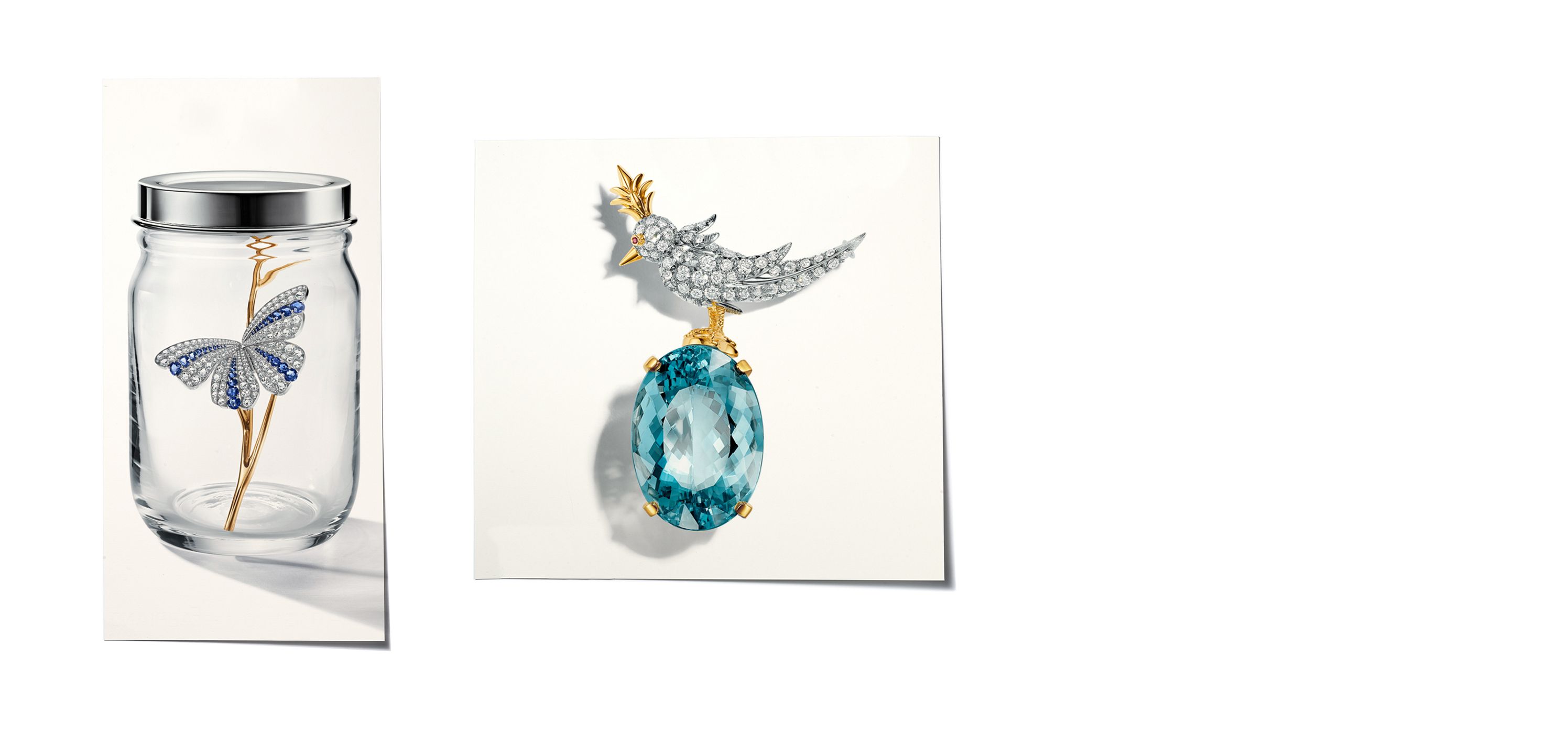 Сапфир, аквамарин, лунный камень, танзанит и голубые бриллианты Tiffany & Co.